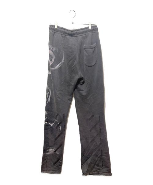 OFFWHITE（オフホワイト）OFFWHITE (オフホワイト) S. Matthew Sweatpants/プリントスウェットパンツ ブラック サイズ:Ｍの古着・服飾アイテム