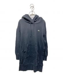 LACOSTE（ラコステ）の古着「裏毛スウェットフーディワンピース」｜ブラック