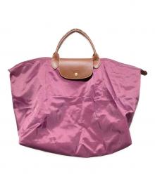 LONGCHAMP（ロンシャン）の古着「ル プリアージュオリジナル L トラベルバッグ」｜パープル