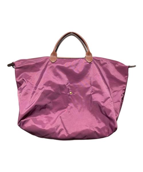 LONGCHAMP（ロンシャン）LONGCHAMP (ロンシャン) ル プリアージュオリジナル L トラベルバッグ パープルの古着・服飾アイテム
