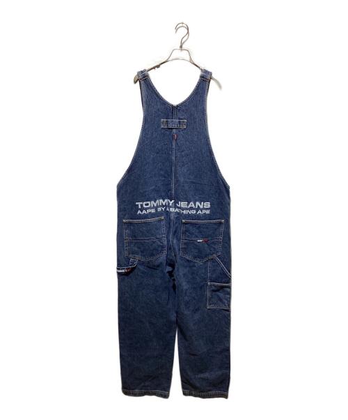 Aape BY A BATHING APE（エーエイプ バイ アベイシングエイプ）AAPE BY A BATHING APE TOMMY HILFIGER (トミーヒルフィンガー) コラボデニムオーバーオール/Dungaree Denim Overalls インディゴ サイズ:ＸＬの古着・服飾アイテム