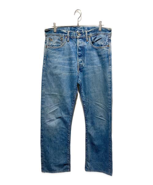 RRL（ダブルアールエル）RRL (ダブルアールエル) RRL刺繍 USA製 ボタンフライデニムパンツ インディゴ サイズ:32の古着・服飾アイテム