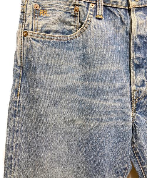 RRL（ダブルアールエル）RRL (ダブルアールエル) RRL刺繍 USA製 ボタンフライデニムパンツ インディゴ サイズ:32の古着・服飾アイテム