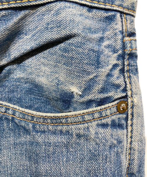 RRL（ダブルアールエル）RRL (ダブルアールエル) RRL刺繍 USA製 ボタンフライデニムパンツ インディゴ サイズ:32の古着・服飾アイテム