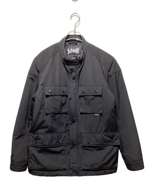 Schott（ショット）Schott (ショット) パフミリタリーブルゾン ブラック サイズ:Ｌの古着・服飾アイテム