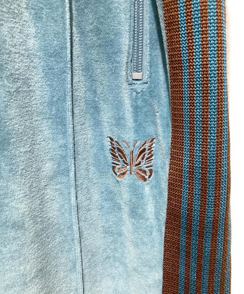 Needles（ニードルズ）Needles (ニードルズ) NARROW TRACK PANT/ナロートラックパンツ/ベロア ブラウン×ネイビー サイズ:ＸＳの古着・服飾アイテム