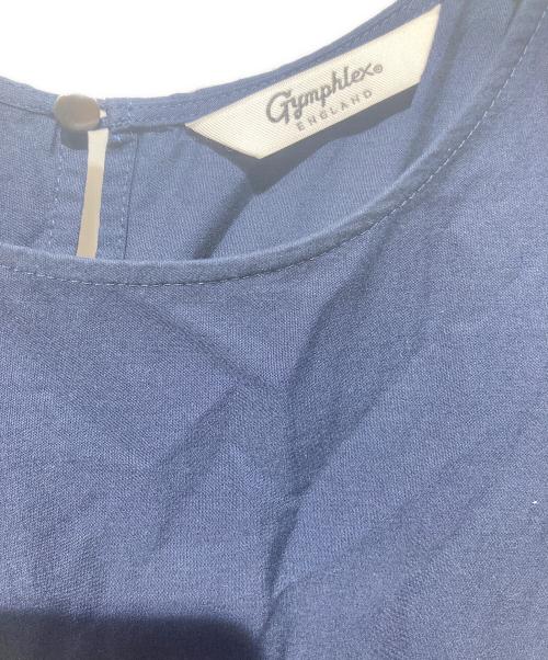 Gymphlex（ジムフレックス）Gymphlex (ジムフレックス) ティアードスリーブレスワンピース ネイビー サイズ:14の古着・服飾アイテム
