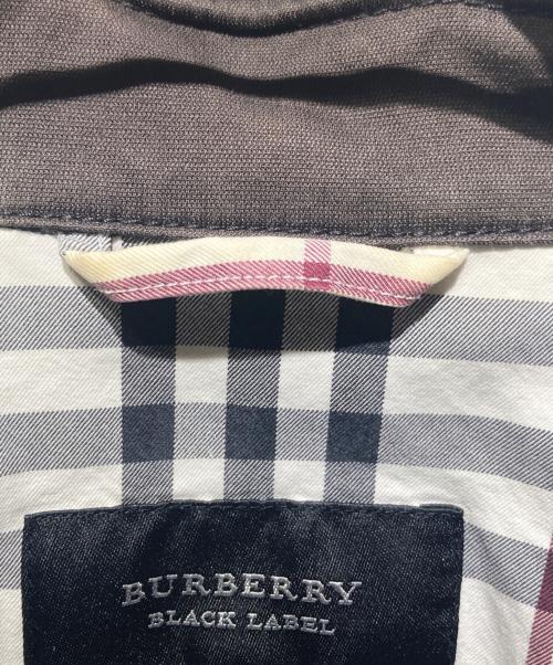 BURBERRY BLACK LABEL（バーバリーブラックレーベル）BURBERRY BLACK LABEL (バーバリーブラックレーベル) 裏地チェックスナップシャツ ブラウン サイズ:Ｍの古着・服飾アイテム