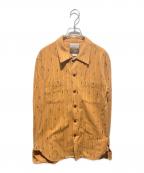 CUSHMAN×SAMURAI JEANS×Deluxewareクッシュマン×サムライジーンズ×デラックスウェア）の古着「コラボガチネルシャツ」｜オレンジ