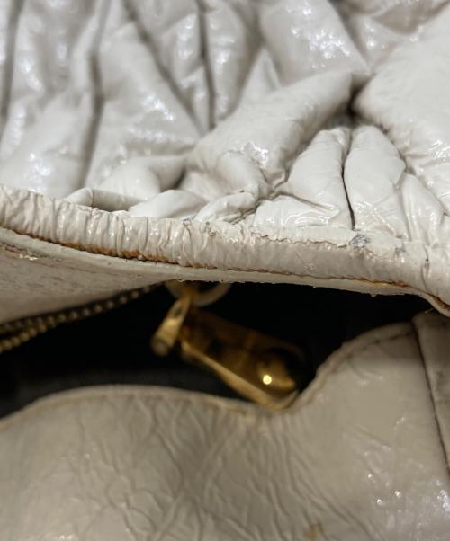 MIU MIU（ミュウミュウ）MIU MIU (ミュウミュウ) マテラッセ2WAYバッグ アイボリーの古着・服飾アイテム