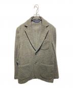 SHIPSシップス）の古着「BALANCIRCULAR(R) ソリッド ツイード ジャケット」｜グリーン