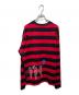 Damiano David (ダミアーノ・デイヴィッド) ダメージ加工ボーダーカットソー レッド×ブラック サイズ:Ｍ：8000円