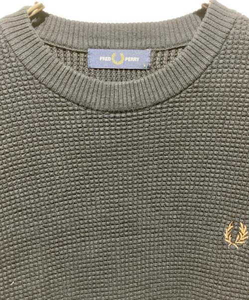 FRED PERRY（フレッドペリー）FRED PERRY (フレッドペリー) ワッフル ステッチ ジャンパー ネイビー サイズ:Sの古着・服飾アイテム