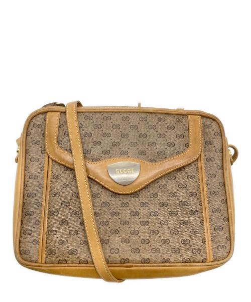 GUCCI（グッチ）GUCCI (グッチ) マイクロGG柄ショルダーバック ブラウンの古着・服飾アイテム