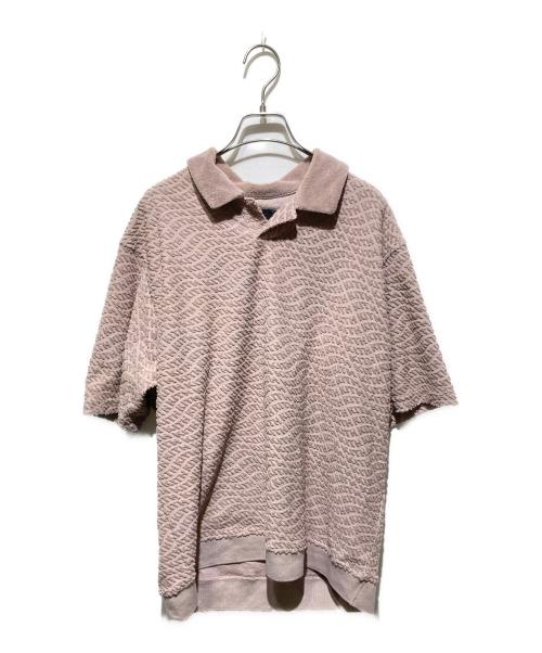 KITH（キス）KITH (キス) MonogramTerry Leo Polo ピンク サイズ:Ｌの古着・服飾アイテム