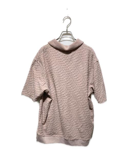 KITH（キス）KITH (キス) MonogramTerry Leo Polo ピンク サイズ:Ｌの古着・服飾アイテム