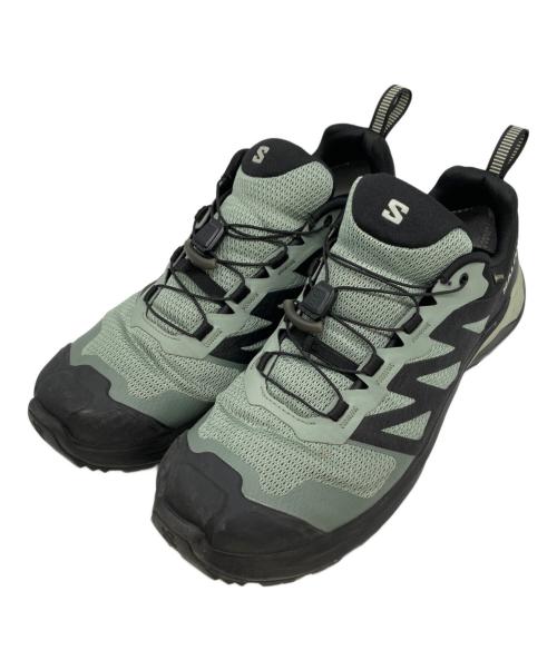 SALOMON（サロモン）SALOMON (サロモン) X-ADVENTURE GTX/ローカットスニーカー ブラック×グリーン サイズ:27.5の古着・服飾アイテム