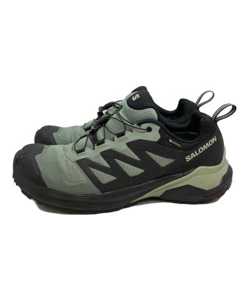 SALOMON（サロモン）SALOMON (サロモン) X-ADVENTURE GTX/ローカットスニーカー ブラック×グリーン サイズ:27.5の古着・服飾アイテム