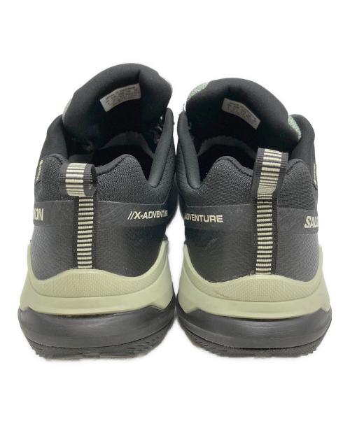 SALOMON（サロモン）SALOMON (サロモン) X-ADVENTURE GTX/ローカットスニーカー ブラック×グリーン サイズ:27.5の古着・服飾アイテム