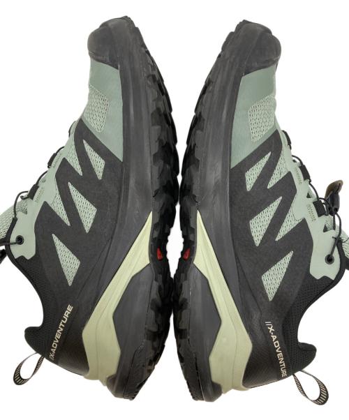 SALOMON（サロモン）SALOMON (サロモン) X-ADVENTURE GTX/ローカットスニーカー ブラック×グリーン サイズ:27.5の古着・服飾アイテム