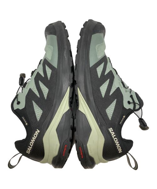 SALOMON（サロモン）SALOMON (サロモン) X-ADVENTURE GTX/ローカットスニーカー ブラック×グリーン サイズ:27.5の古着・服飾アイテム