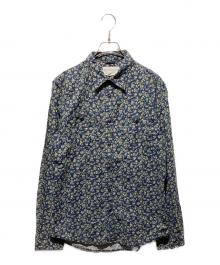 Denim & Supply Ralph Lauren（デニム＆サプライ ラルフローレン）の古着「花柄長袖シャツ」｜グリーン×ネイビー
