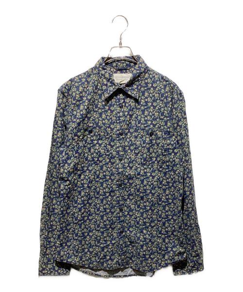 Denim & Supply Ralph Lauren（デニム＆サプライ ラルフローレン）Denim & Supply Ralph Lauren (デニム＆サプライ ラルフローレン) 花柄長袖シャツ グリーン×ネイビー サイズ:Ｍの古着・服飾アイテム