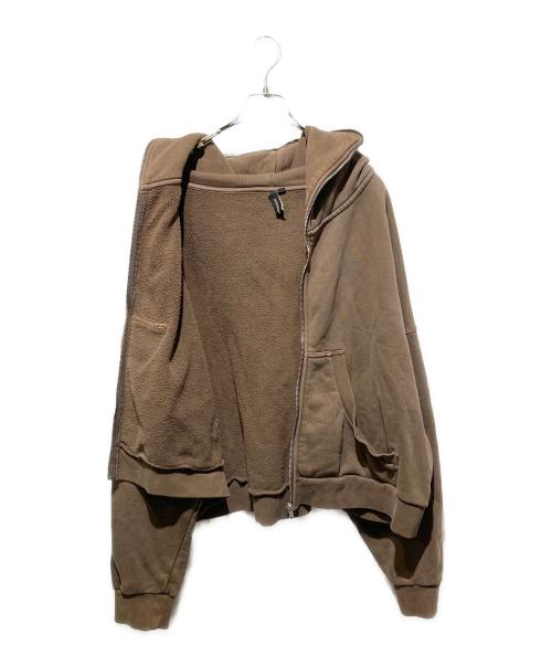 entire studios（エンタイアスタジオ）entire studios (エンタイアスタジオ) ジップパーカー ブラウン サイズ:Ｍの古着・服飾アイテム
