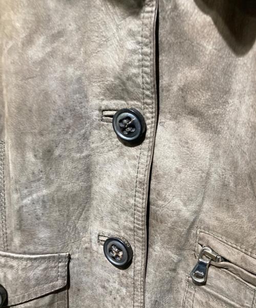 DACUTE（ダクテ）DACUTE (ダクテ) レザージャケット ブラウン サイズ:44の古着・服飾アイテム
