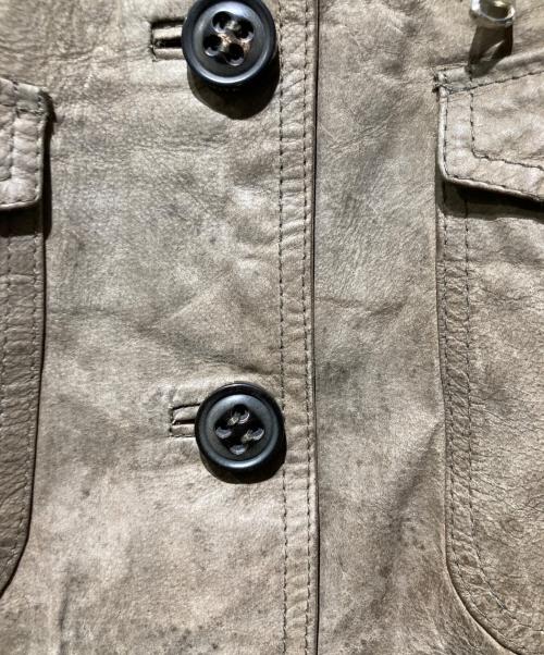 DACUTE（ダクテ）DACUTE (ダクテ) レザージャケット ブラウン サイズ:44の古着・服飾アイテム