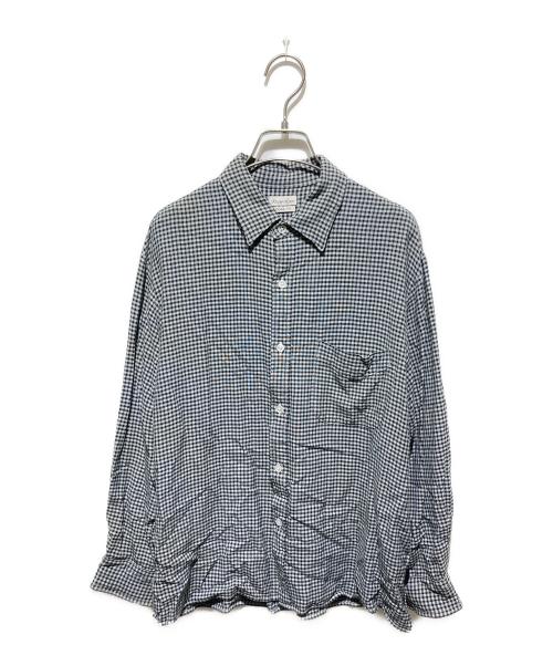STEVEN ALAN（スティーブンアラン）STEVEN ALAN (スティーブンアラン) GINGHAM CHECK REGULAR COLLAR BOX SHIRT-LOOSE ブラック サイズ:不明の古着・服飾アイテム