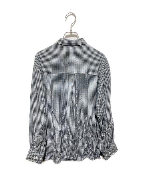 STEVEN ALAN（スティーブンアラン）STEVEN ALAN (スティーブンアラン) GINGHAM CHECK REGULAR COLLAR BOX SHIRT-LOOSE ブラック サイズ:不明の古着・服飾アイテム