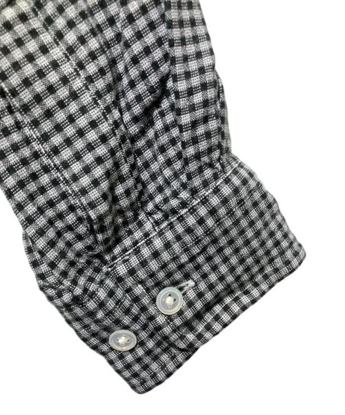 STEVEN ALAN（スティーブンアラン）STEVEN ALAN (スティーブンアラン) GINGHAM CHECK REGULAR COLLAR BOX SHIRT-LOOSE ブラック サイズ:不明の古着・服飾アイテム