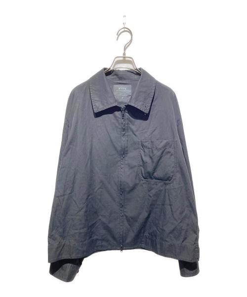 S’YTE YOHJI YAMAMOTO（サイト ヨウジヤマモト）S’YTE Yohji Yamamoto (サイト ヨウジヤマモト) 100/2 COTTON BROAD ZIP-UP BLOUSON ブラック サイズ:3の古着・服飾アイテム