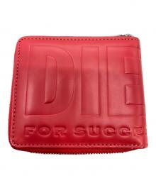 DIESEL（ディーゼル）の古着「BIGロゴ2つ折り財布」｜レッド
