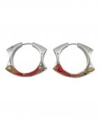 DIESELディーゼル）の古着「ステンレス フープピアス」｜シルバー