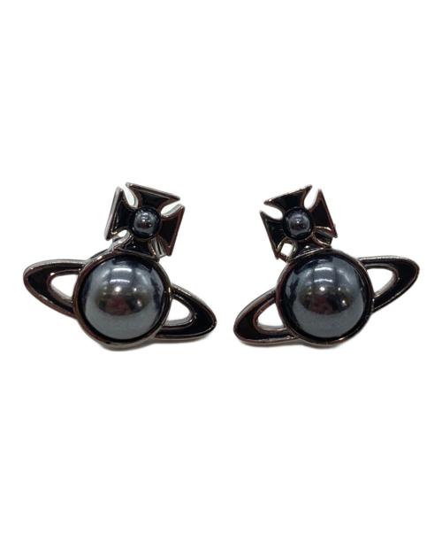 Vivienne Westwood（ヴィヴィアンウエストウッド）Vivienne Westwood (ヴィヴィアンウエストウッド) オーブピアス スタッドタイプ ブラックの古着・服飾アイテム