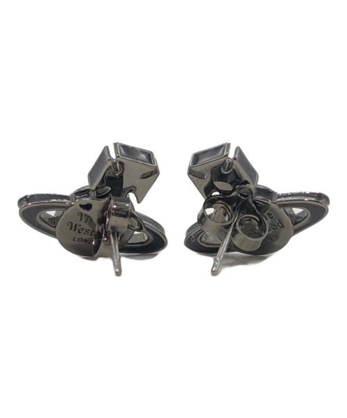 Vivienne Westwood（ヴィヴィアンウエストウッド）Vivienne Westwood (ヴィヴィアンウエストウッド) オーブピアス スタッドタイプ ブラックの古着・服飾アイテム
