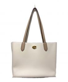 COACH（コーチ）の古着「ウィロウ トート カラーブロック」｜アイボリー