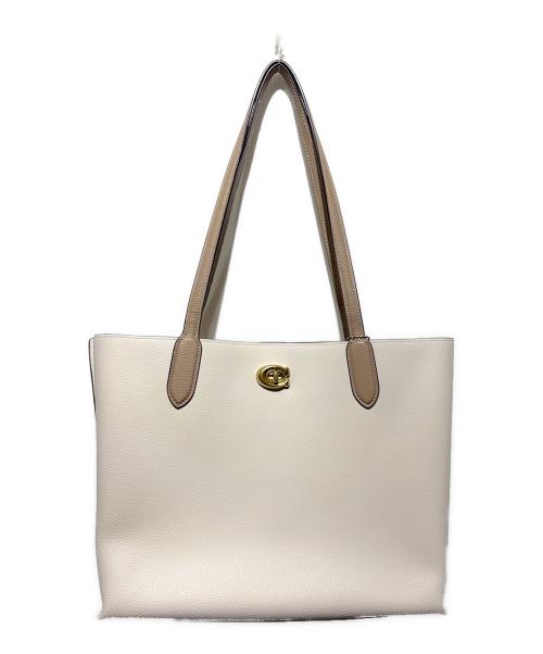 COACH（コーチ）COACH (コーチ) ウィロウ トート カラーブロック アイボリーの古着・服飾アイテム
