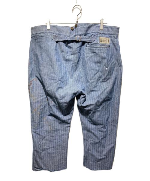 CLASSIC OLD WEST STYLES（クラシックオールドウェストスタイル）classic old west styles (クラシックオールドウェストスタイル) ペイント加工バックルデニムパンツ インディゴ サイズ:42の古着・服飾アイテム