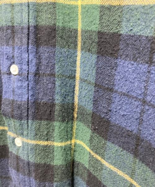 POLO RALPH LAUREN（ポロ・ラルフローレン）POLO RALPH LAUREN (ポロ・ラルフローレン) フリンジワンピース ネイビー×グリーンの古着・服飾アイテム