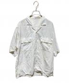 YLEVEイレーヴ）の古着「ORGANIC COTTON WASHER SATIN SH」｜ホワイト