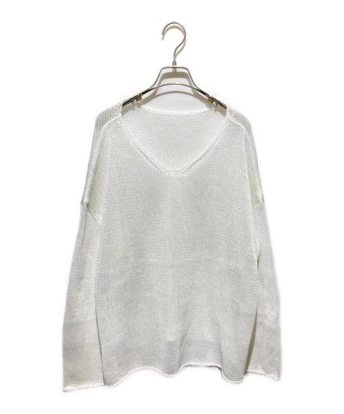 Spick and Span（スピック＆スパン）Spick and Span (スピック＆スパン) リネンミックス2WAYプルオーバー ホワイト サイズ:不明の古着・服飾アイテム