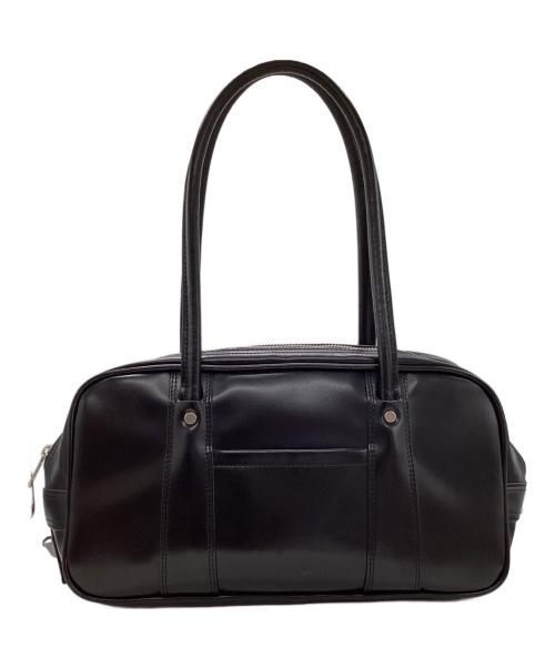 COMME des GARCONS（コムデギャルソン）COMME des GARCONS (コムデギャルソン) ダブルジップエコレザーボストンバッグ ブラックの古着・服飾アイテム