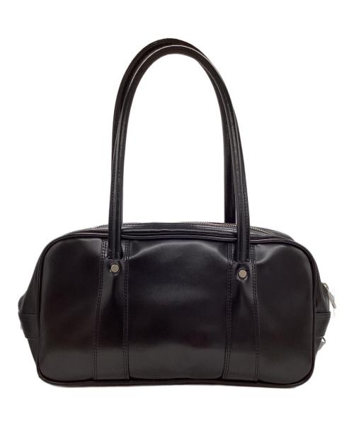 COMME des GARCONS（コムデギャルソン）COMME des GARCONS (コムデギャルソン) ダブルジップエコレザーボストンバッグ ブラックの古着・服飾アイテム
