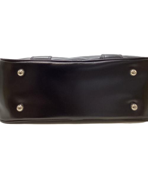 COMME des GARCONS（コムデギャルソン）COMME des GARCONS (コムデギャルソン) ダブルジップエコレザーボストンバッグ ブラックの古着・服飾アイテム