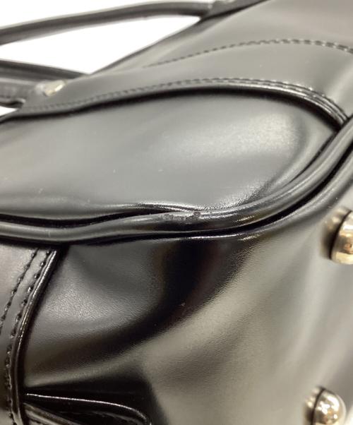 COMME des GARCONS（コムデギャルソン）COMME des GARCONS (コムデギャルソン) ダブルジップエコレザーボストンバッグ ブラックの古着・服飾アイテム