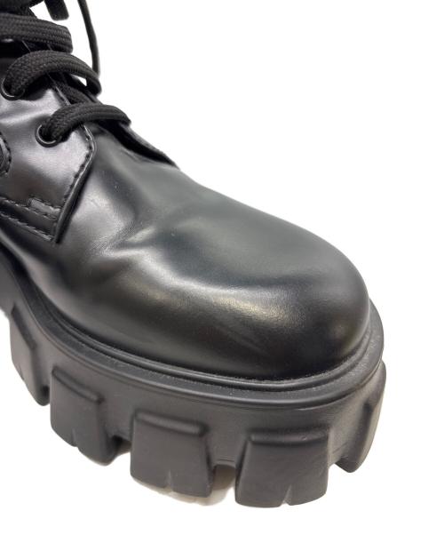 PRADA（プラダ）PRADA (プラダ) モノリスコンバットブーツ ブラック サイズ:37の古着・服飾アイテム