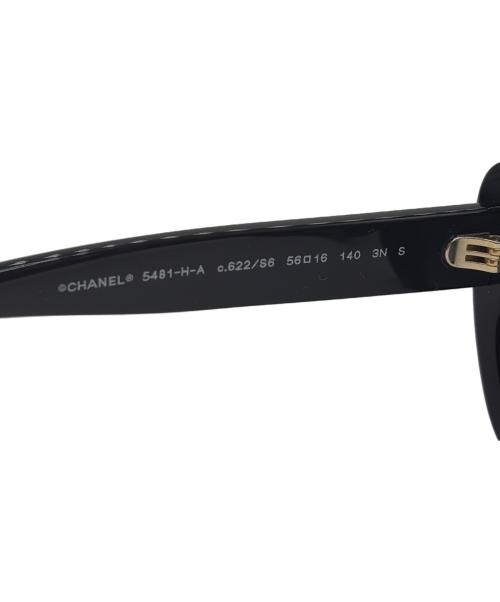 CHANEL（シャネル）CHANEL (シャネル) キャッツアイ シェイプ サングラス ブラック サイズ:56□16の古着・服飾アイテム